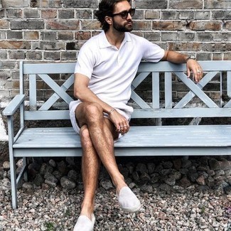 Мужские белые шорты от Emporio Armani
