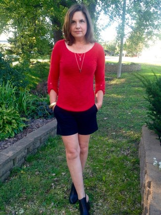 Женская красная футболка с длинным рукавом от Rag & Bone