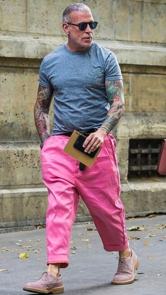 Ярко-розовые брюки чинос от SPRINGFIELD