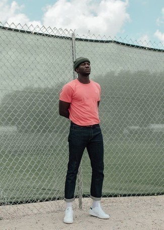Мужская ярко-розовая футболка с круглым вырезом от adidas