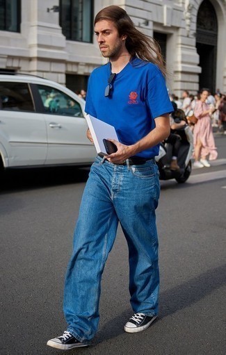 Мужские синие джинсы от Canali
