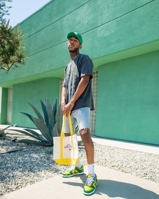 Мужская зеленая бейсболка от Nike