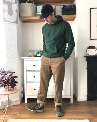 Мужской темно-зеленый худи от Polo Ralph Lauren