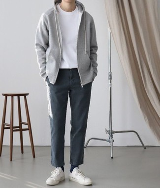 Мужские темно-серые брюки от Yang Li