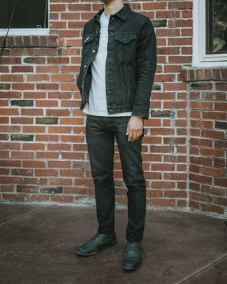 Мужская черная джинсовая куртка от ASOS DESIGN