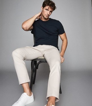 Мужские белые кожаные низкие кеды от adidas Originals