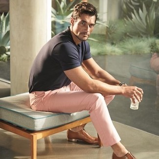 Мужские розовые классические брюки от ASOS DESIGN