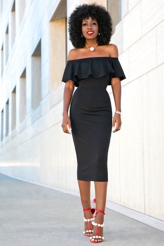 Черное облегающее платье от ASOS DESIGN