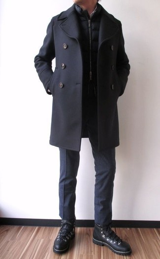 Мужские черные кожаные высокие кеды от Maison Margiela