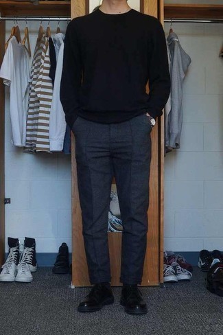 Мужской черный свитер с круглым вырезом от Vivienne Westwood