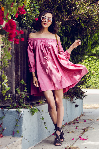 Ярко-розовое платье от Splendid