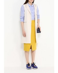 Женская бежевая безрукавка от Pinko