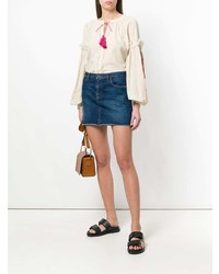 Бежевая блуза-крестьянка от Wandering