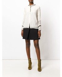 Бежевая блузка с длинным рукавом от Vilshenko