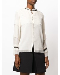 Бежевая блузка с длинным рукавом от Vilshenko