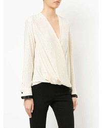 Бежевая блузка с длинным рукавом от Rag & Bone