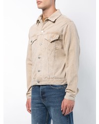 Мужская бежевая вельветовая куртка-рубашка от John Elliott