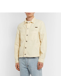 Мужская бежевая вельветовая куртка-рубашка от Nudie Jeans