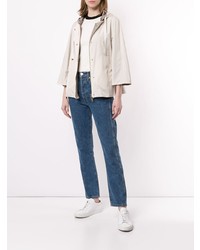 Женская бежевая ветровка от Herno