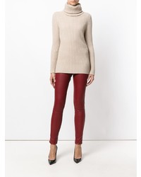 Женская бежевая водолазка от Lamberto Losani