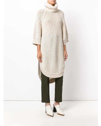 Бежевая вязаная туника от Chloé