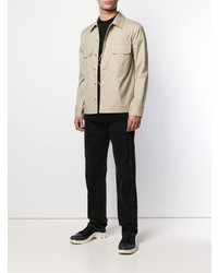Мужская бежевая джинсовая рубашка от Helmut Lang