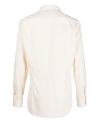 Мужская бежевая джинсовая рубашка от Lardini