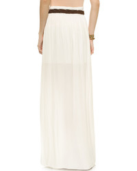 Бежевая длинная юбка от Ramy Brook