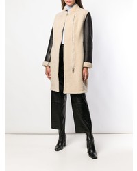 Женская бежевая дубленка от 3.1 Phillip Lim