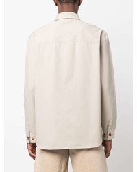 Мужская бежевая классическая рубашка от Han Kjobenhavn