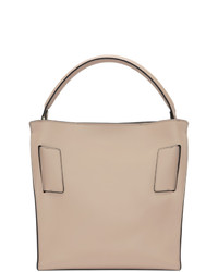 Бежевая кожаная большая сумка от Boyy