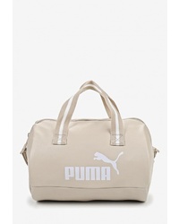 Женская бежевая кожаная спортивная сумка от Puma