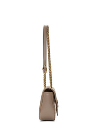Бежевая кожаная стеганая сумка-саквояж от Gucci