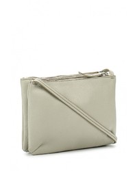 Бежевая кожаная сумка через плечо от Bata