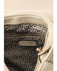 Бежевая кожаная сумка через плечо от Call it SPRING