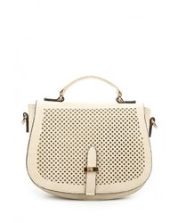 Бежевая кожаная сумка через плечо от Call it SPRING