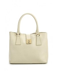 Бежевая кожаная сумка через плечо от Jacky&amp;Celine