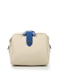 Бежевая кожаная сумка через плечо от Palio