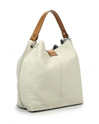 Женская бежевая кожаная сумка от Bata