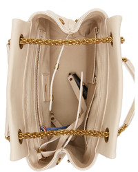 Женская бежевая кожаная сумка от Jerome Dreyfuss