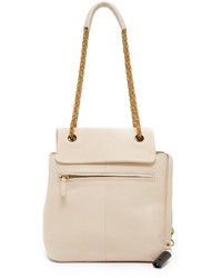 Женская бежевая кожаная сумка от Jerome Dreyfuss