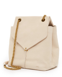 Женская бежевая кожаная сумка от Jerome Dreyfuss