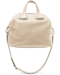 Женская бежевая кожаная сумка от Givenchy