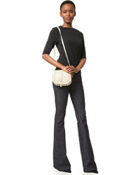 Женская бежевая кожаная сумка от Jerome Dreyfuss