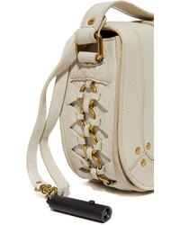 Женская бежевая кожаная сумка от Jerome Dreyfuss