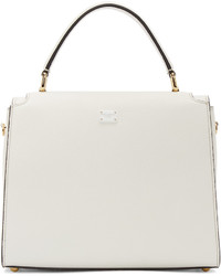 Женская бежевая кожаная сумка от Dolce & Gabbana