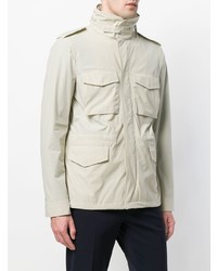 Мужская бежевая куртка в стиле милитари от Aspesi