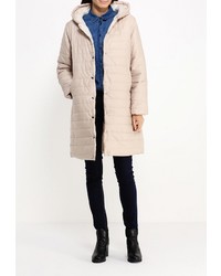 Женская бежевая куртка-пуховик от Aurora Firenze