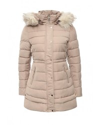 Женская бежевая куртка-пуховик от B.Style