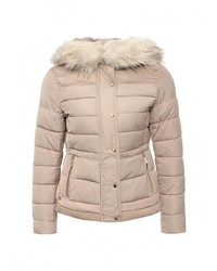 Женская бежевая куртка-пуховик от B.Style